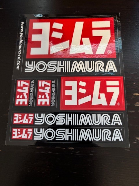 Yoshimura Sticker Sheet 5" x 4" in Multicolor 6 Decal Sheet