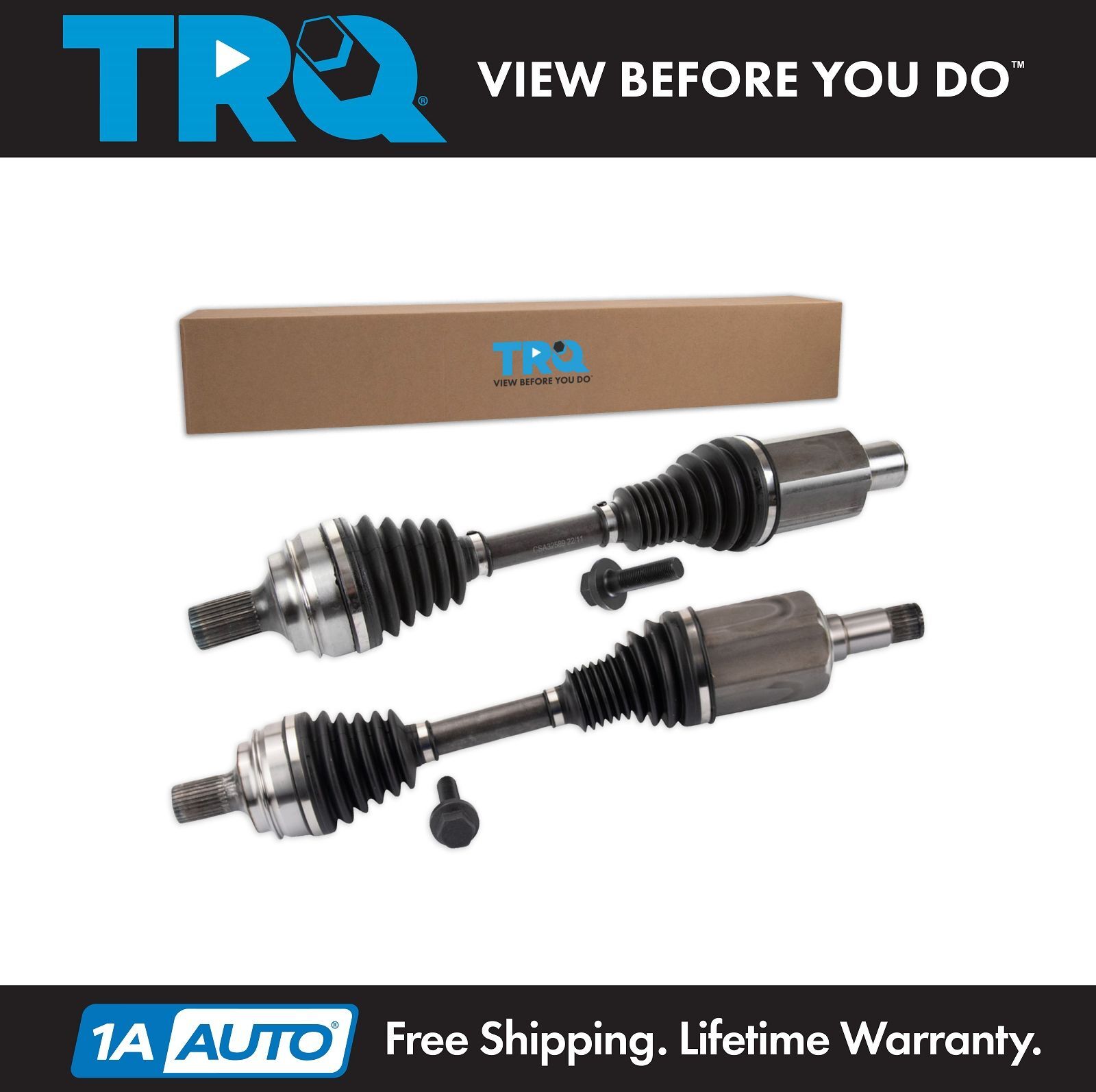 TRQ Front CV Axle Assembly Set Fits 2010-2018 Mercedes-Benz