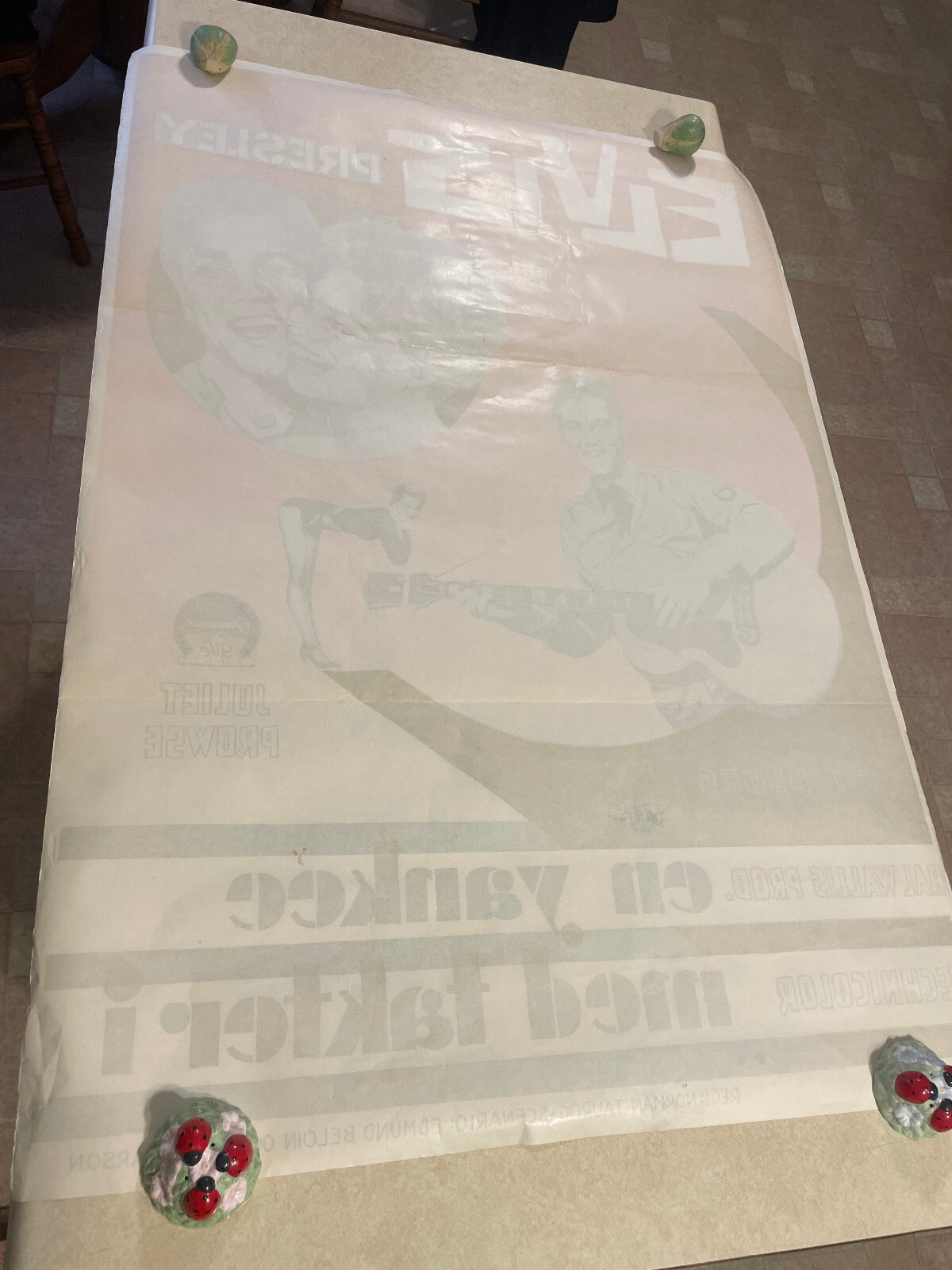 Original Elvis Presley G.I. Blues Movie Poster Swedish 1960