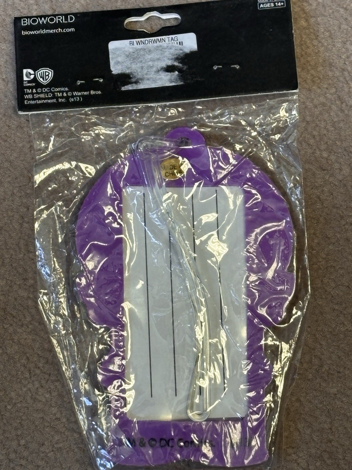 Bioworld DC Comics Wonder Woman Luggage Tag