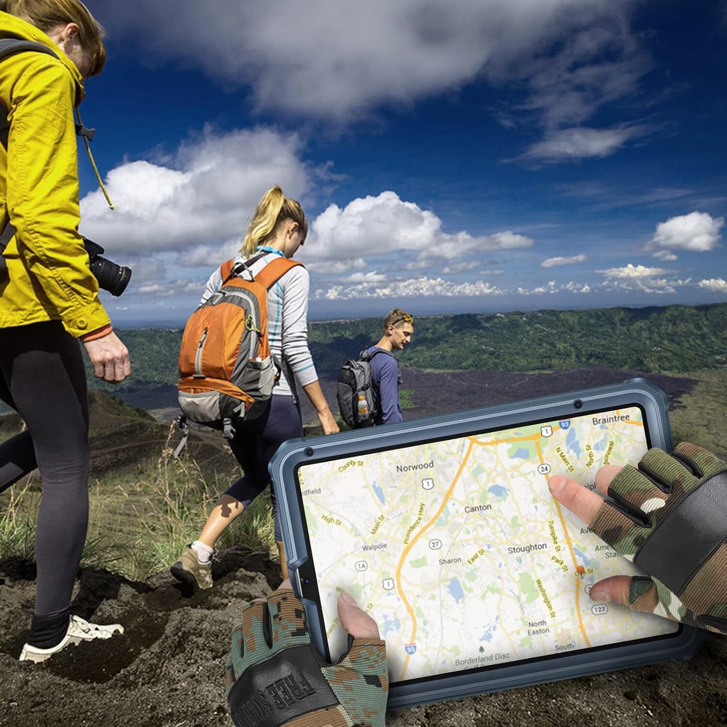 Case for iPad Mini 7 (A17 Pro) 2024/ iPad Mini 6 Rugged Cover w/Screen Protector