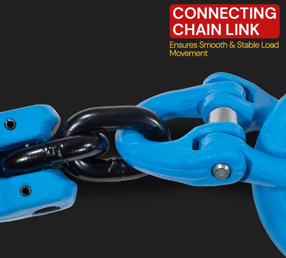 1/2" G100 Recovery Chain Adjustment w/ Foundry & Grab Hook 15000 lbs WLL Blue