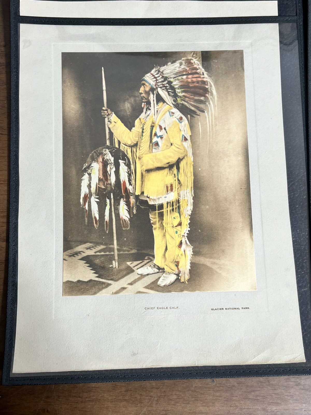 Lot Of 6 1915 William Bull Blackfeet Nation Native Collotypes Photographs Rare