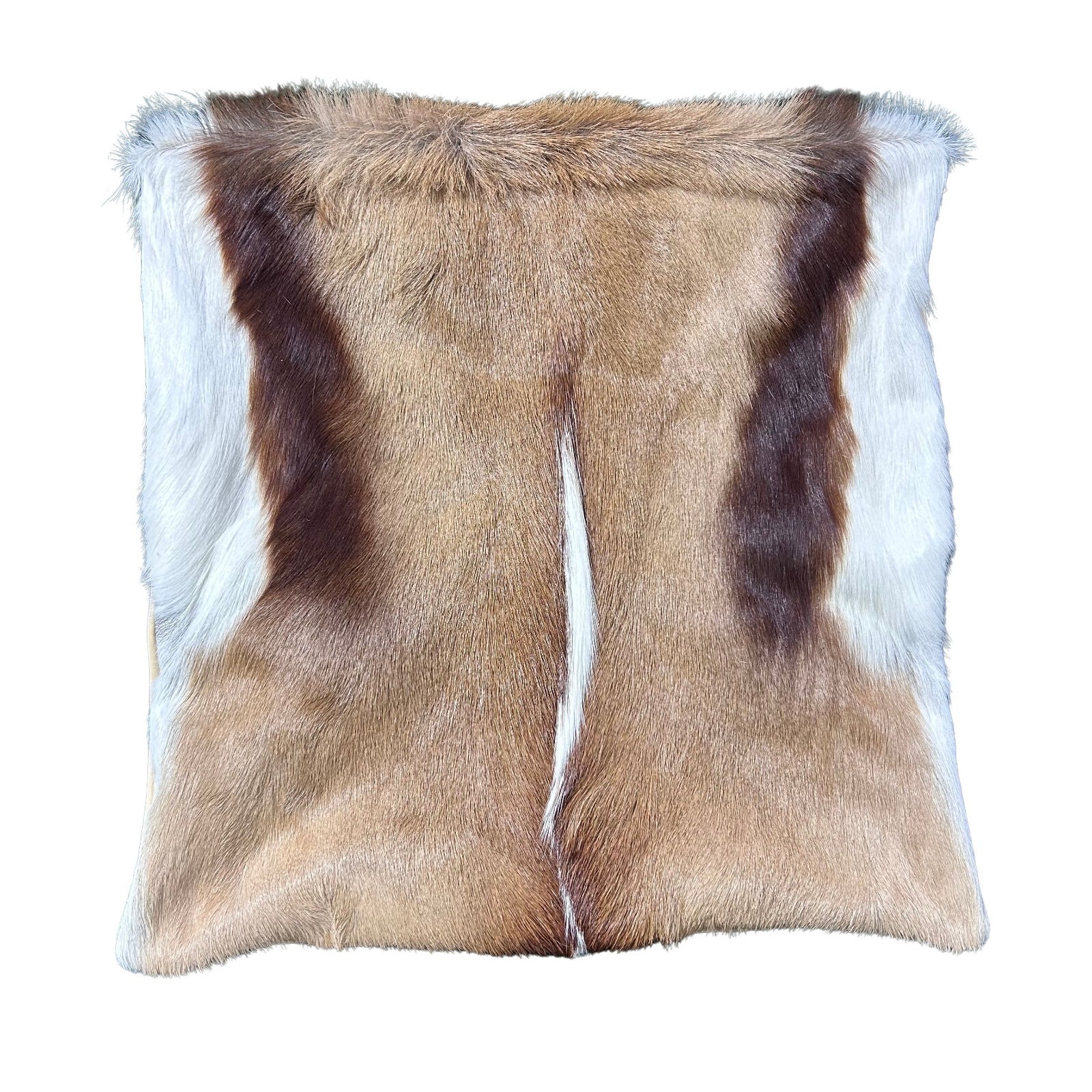 Springbok Skin Pillow Case 17x17" Springbok Skin Cushion Case Beige Backing