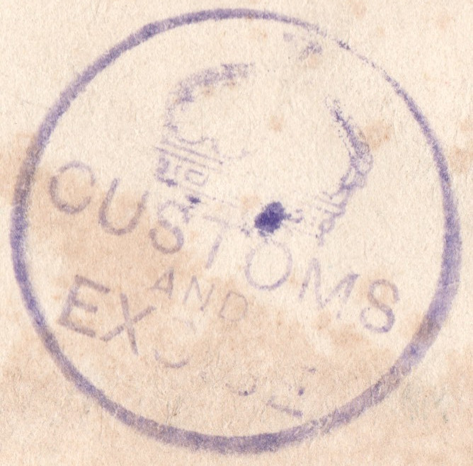 Palestine Air Mail 15m. Registered Letter O.A.S. Cover to UK - 1947 HAIFA CDS's