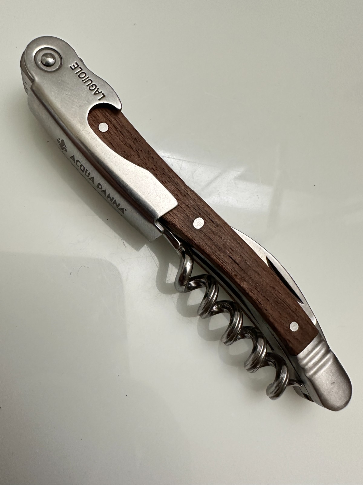 Laguiole Bee ACQUA PANNA S. PELLEGRINO Waiters Corkscrew Wine Key Opener