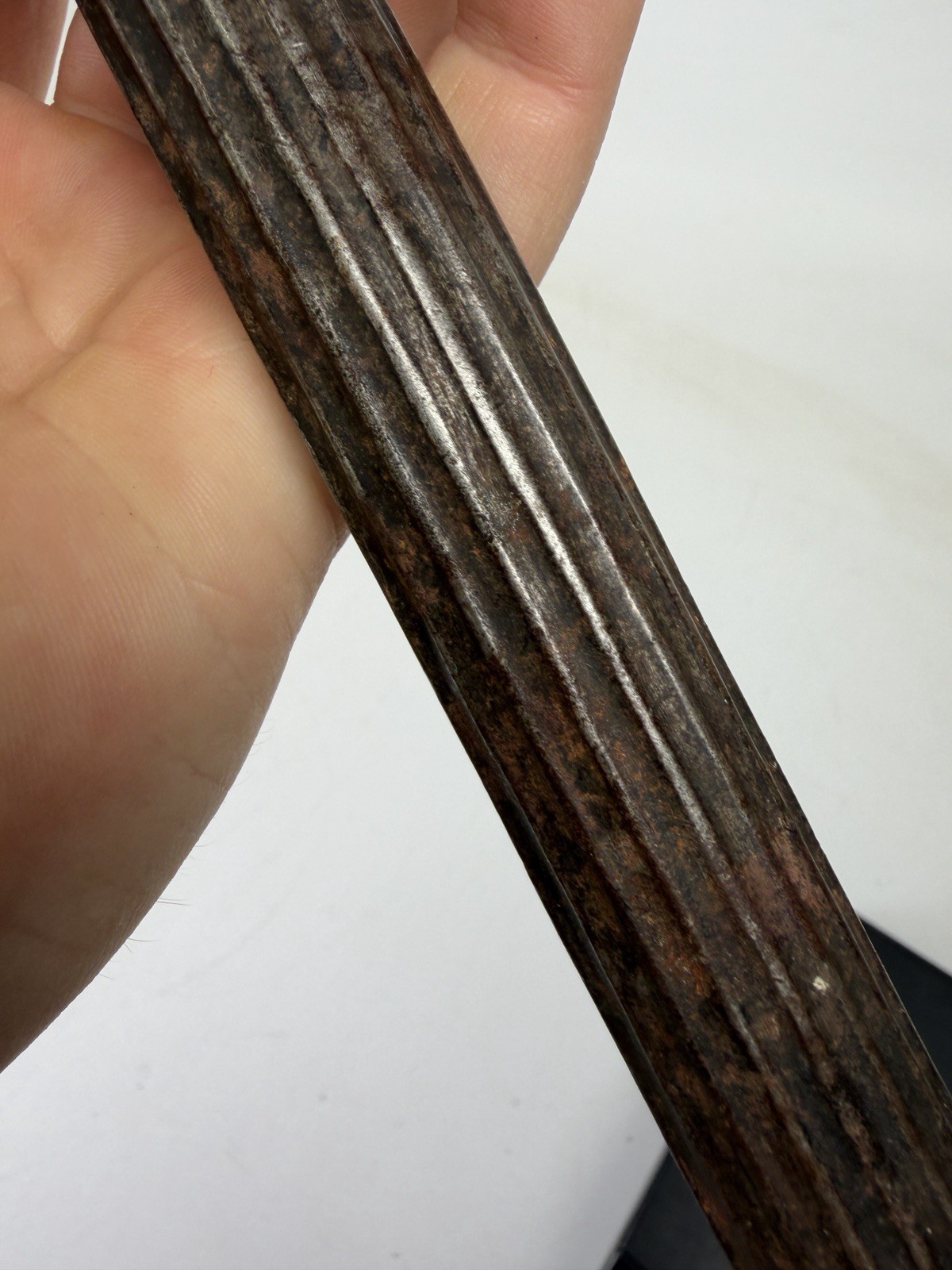 Finely Chased Iron Pen Case Scabbard Holder Tibet Tibetan 17-18TH Century