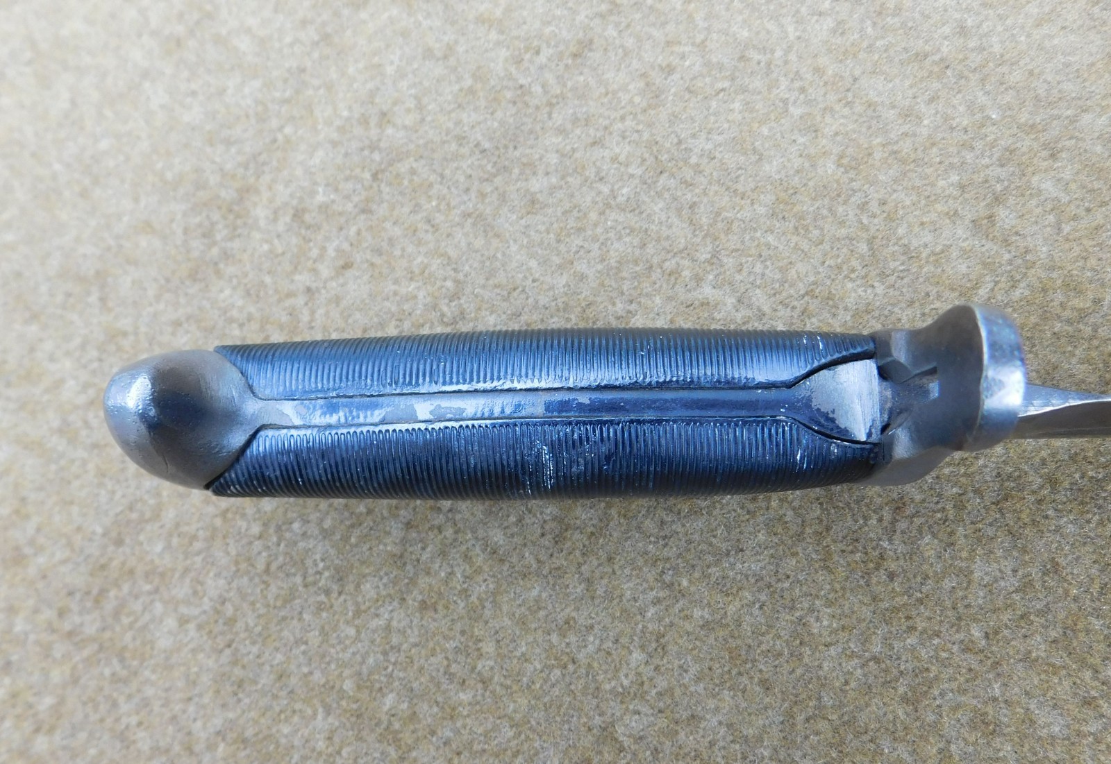 ORIGINAL WWII U.S. M-1 GARAND BAYONET CONVERTED TO FIGHTING KNIFE DATED 1943