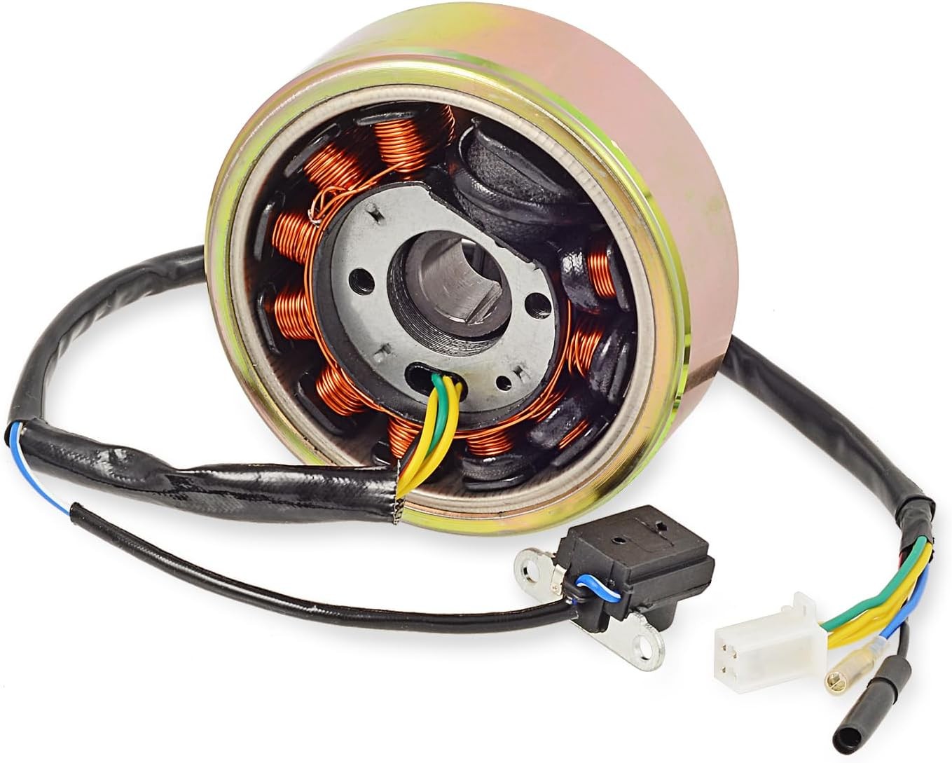 Magneto Stator with Flywheel Rotor Kit 11 Coils 5 Wire Copper Powersports Stator