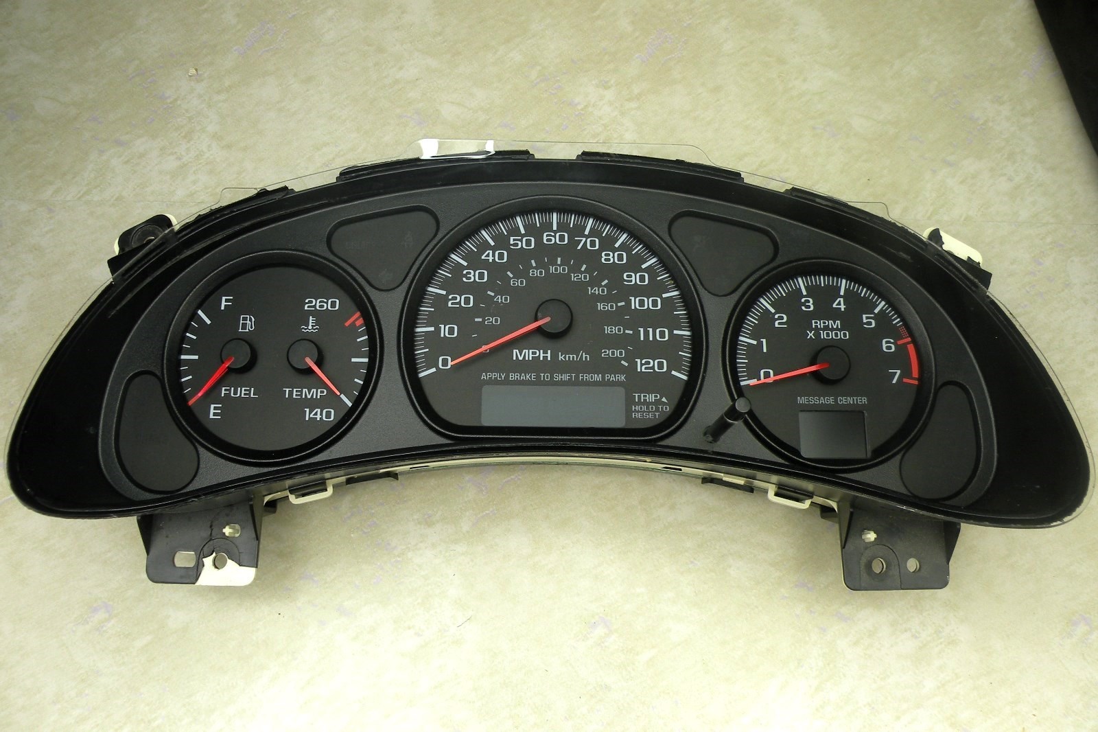 00-05 CHEVY IMPALA MONTE CARLO INSTRUMENT 4 GAUGE CLUSTER SPEEDOMETER REMAN!