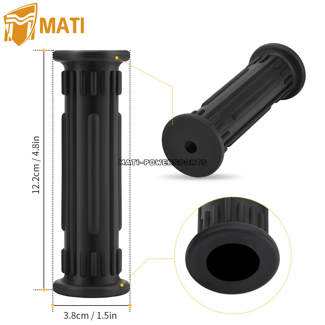 2PCS Handlebar Grips for Polaris Sportsman 500 4x4 6x6 1996-2006 #5433834-070