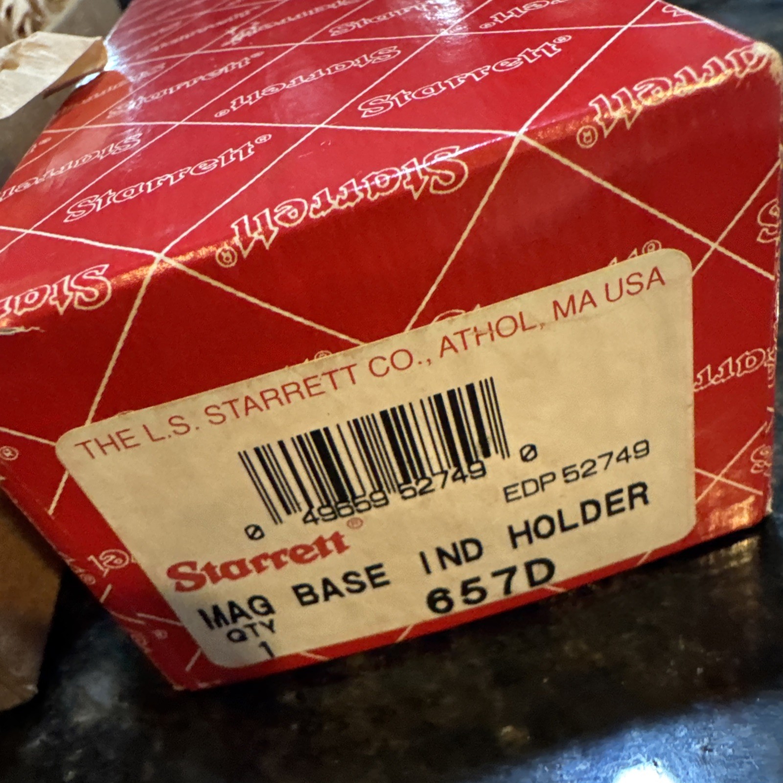 STARRETT #657D MAG BASE IND HOLDER W/ATTACHMENT NEW/UNUSED