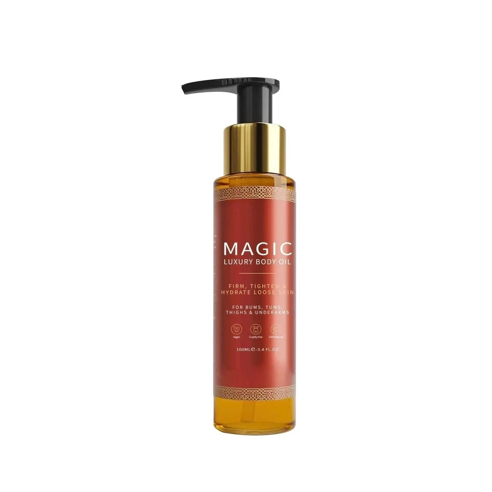 Besque Magic Luxury Body Oil 3.4 oz Firms Tighten & Hydrate Loose Skin Pump..