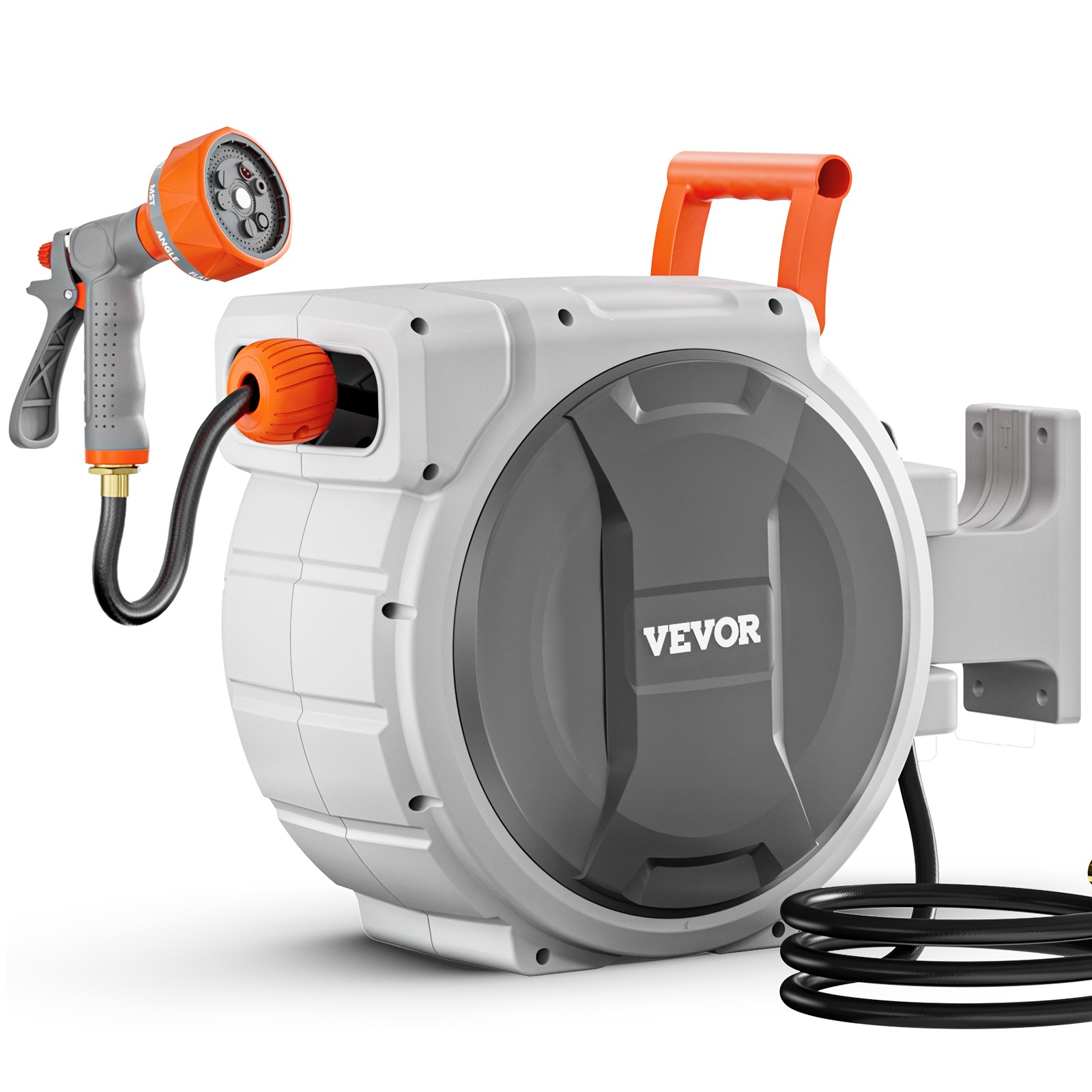 Retractable Garden Hose Reel 1/2 Inch x 84 ft Wall Mounted