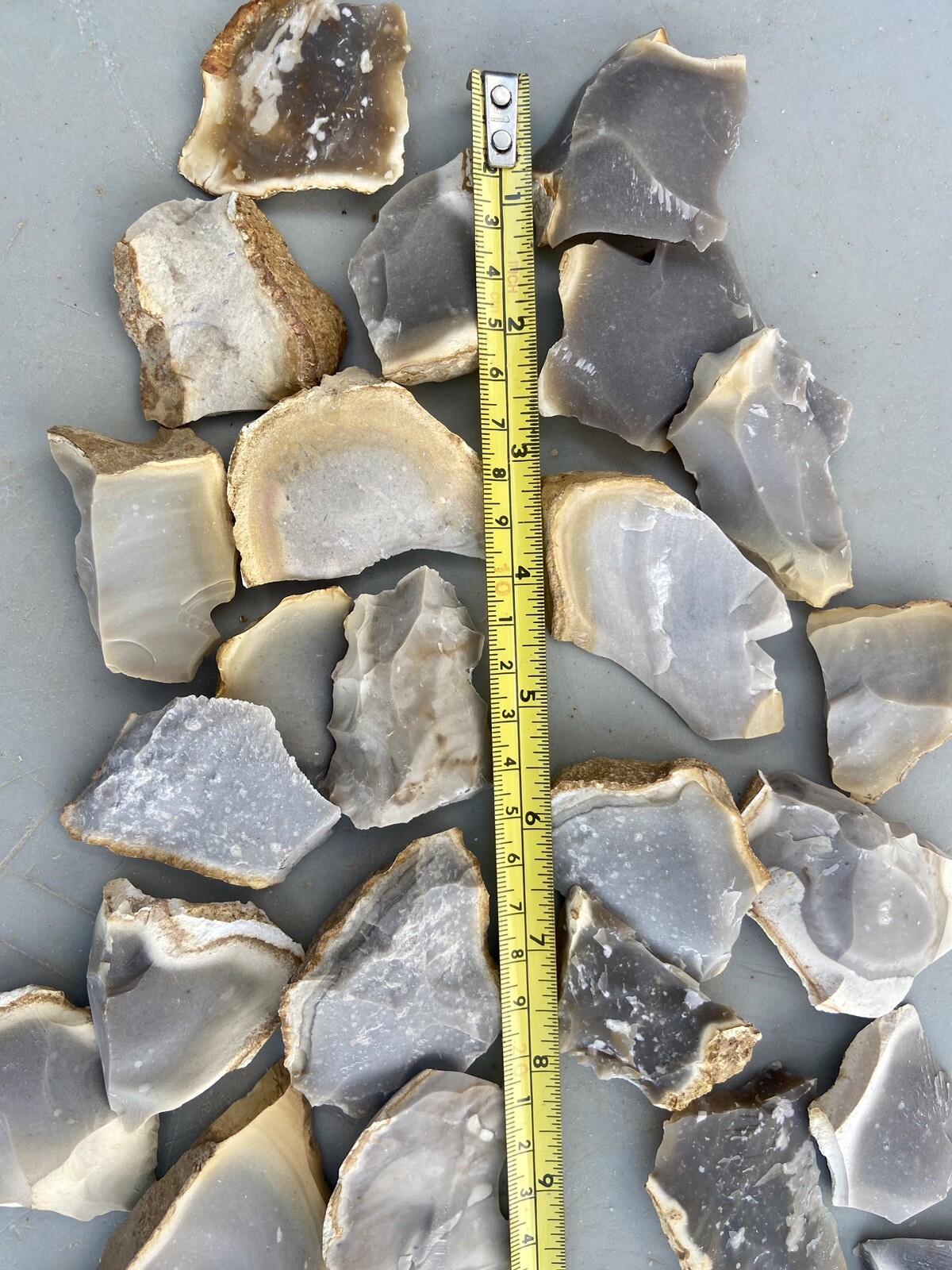 1 Pound-High Quality Chert Spalls-Primitive Fire Starting/Sparking/Flintknapping