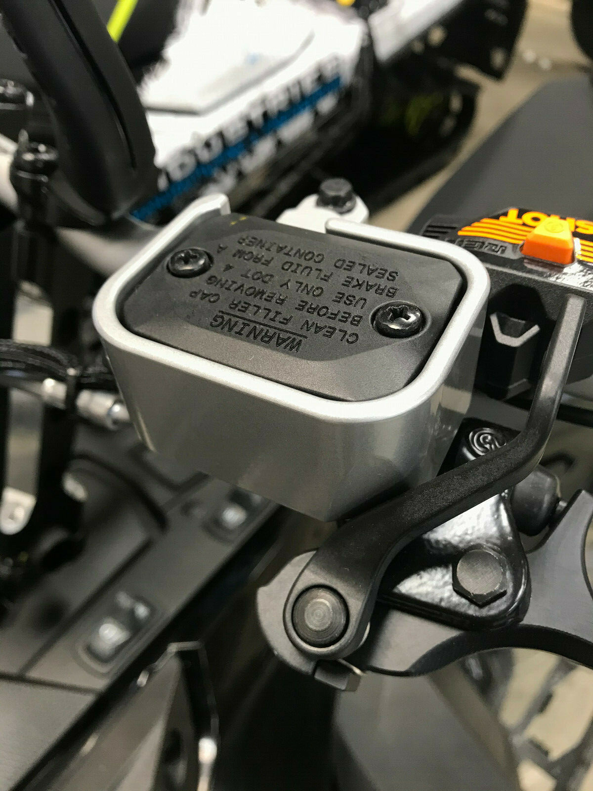 2008-2024 Ski-Doo Lynx Billet Aluminum Brake Reservoir Guard Protector ATW Ind.