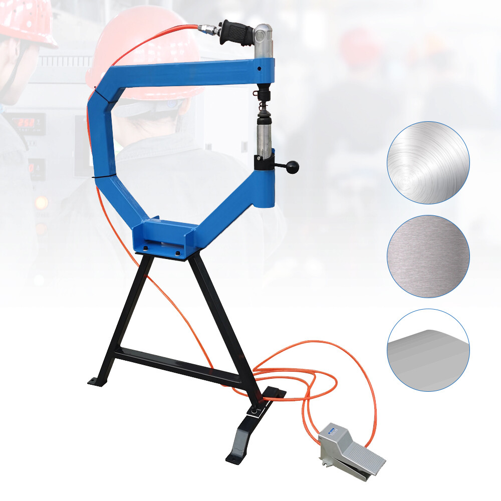 4Inch Pneumatic Planishing Hammer Airpress Tool w/ Cast-Iron Stand, Anvil 1/2/3"