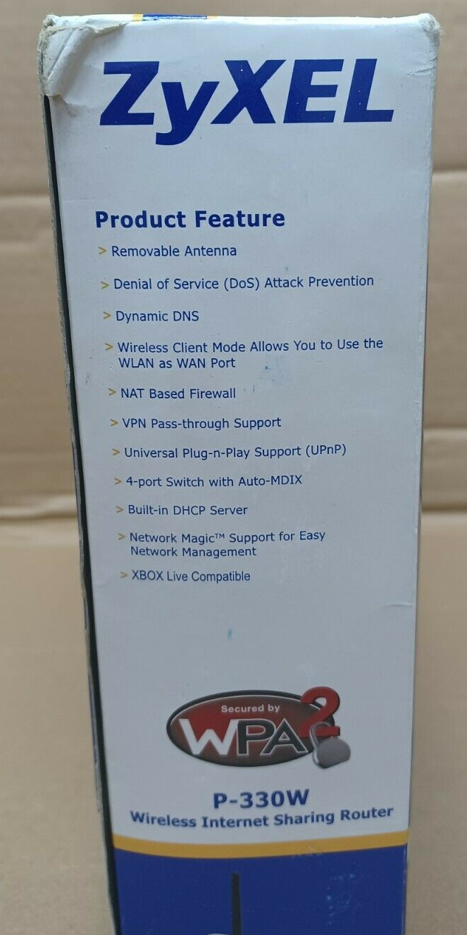 Router P330W NEW Zyxel Internet Sharing