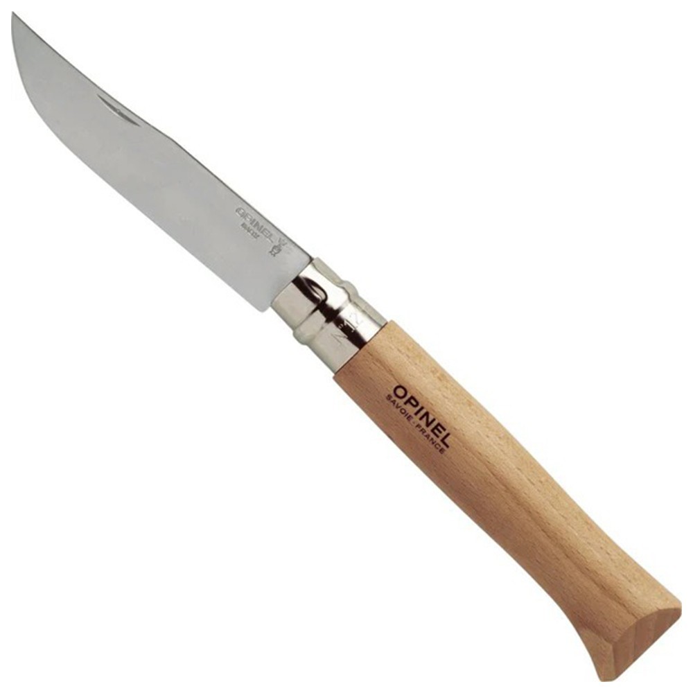 Opinel No. 12 Folding Knife 4.82" Stainless Steel/Carbon Steel Beechwood Handle