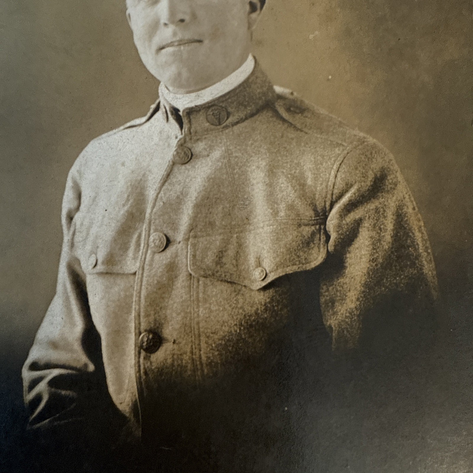 WW1 Photo Postcard Named RPPC