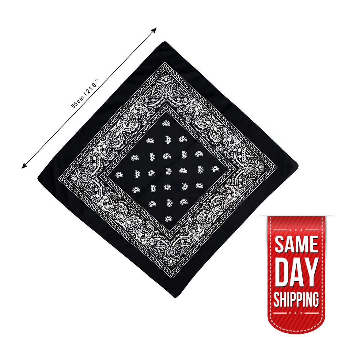 USA Seller 100% Cotton Paisley Bandanas 22"X22" Scarf Head Neck Bandannas