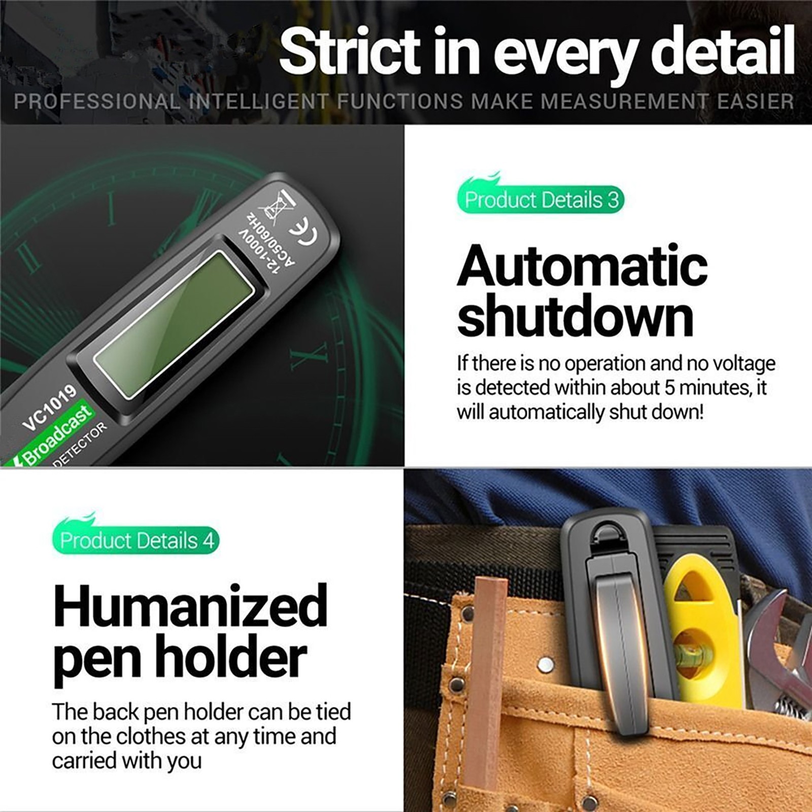 Positioning Voltage Tester Electric Wire Detector Electrical Tester Pen Tool