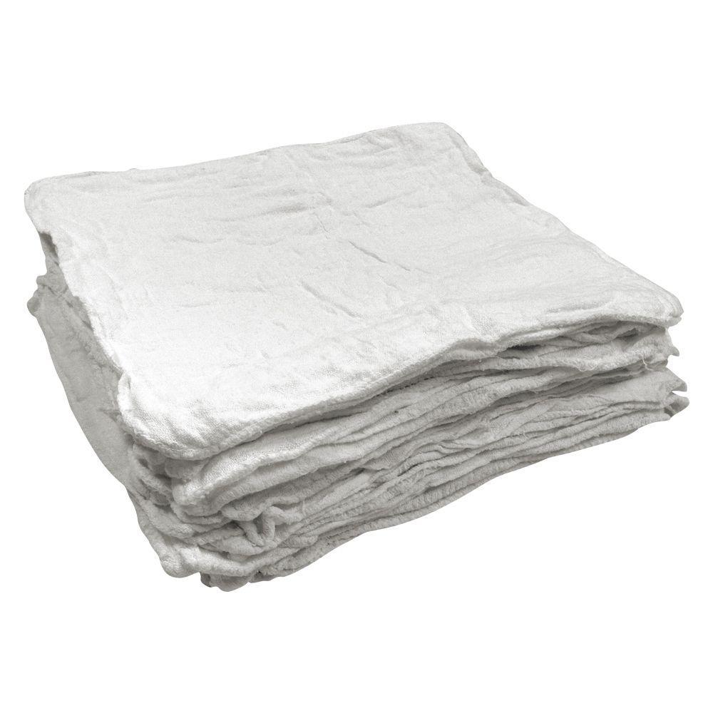 500 New Industrial Shop Rags Cleaning Towels White Large 12x14 Towel B-Grade