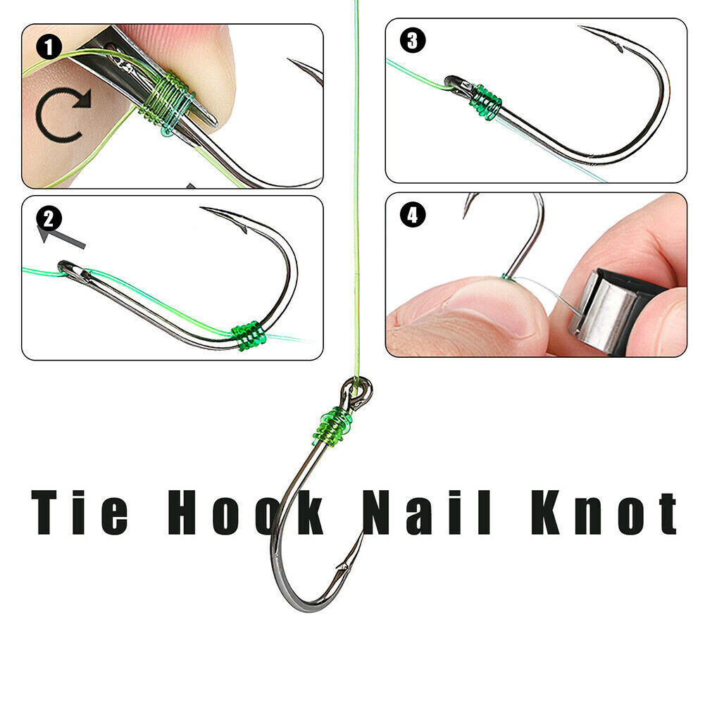 Fish Line Quick Knot Cutter Clipper Tool Fast Tie Nail Knotter Nipper Hook