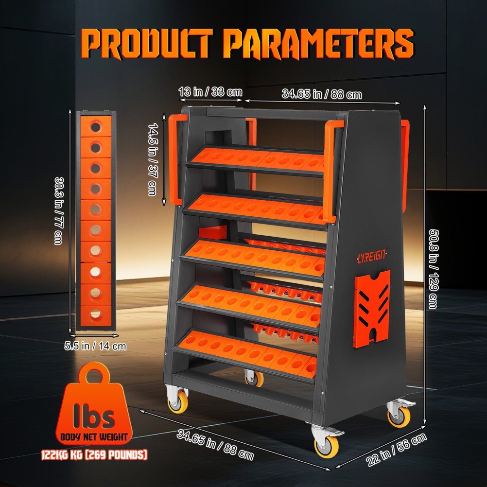 CNC Tool Storage Racks Movable can be Install CAT40-100CAP strong load-bearing