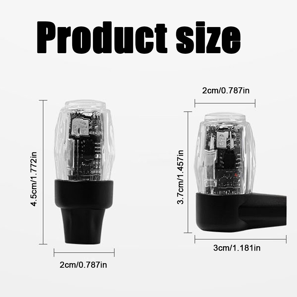 4Pcs Wheel Colorful Tire Light Valve Stem Cap Flashing Car Truck Motorcycle Bike