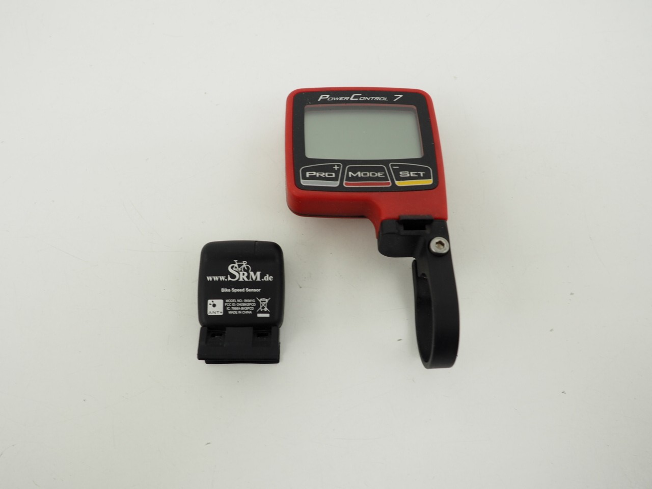 SRM Power Control 7 PC7 Cycling Head Unit Red w/Bike Speed Sensor ANT+