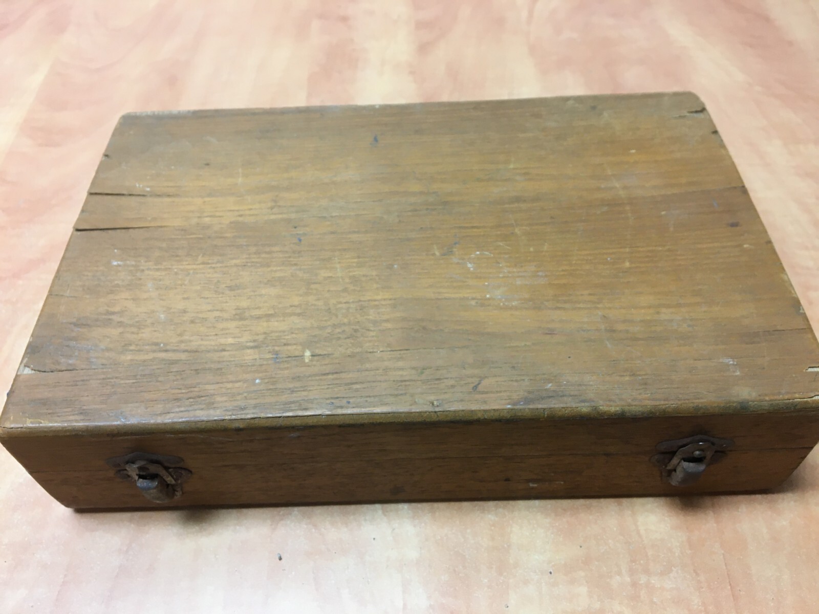 Bronzeware Flatware Set Wood Case From Bangkok Thailand - 19 pieces