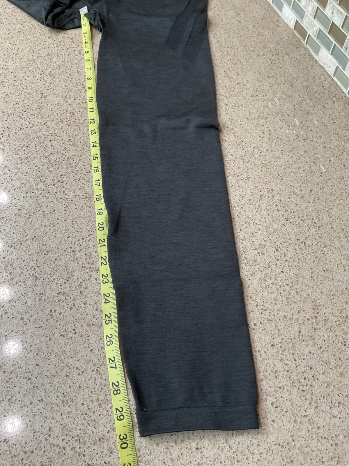 Mens Stio Leggings Boundary Tights Sz XL Black Heather Outdoor Hiking New