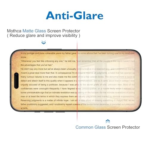 Matte Glass Screen Protector for iPhone 16 Pro Max iPhone 16 Pro Max-6.9 Inch