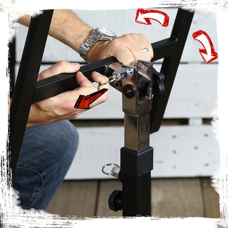 GRIFFIN Studio Music Mixer Stand on Wheels - DJ Recording Gear Cart Table Mount