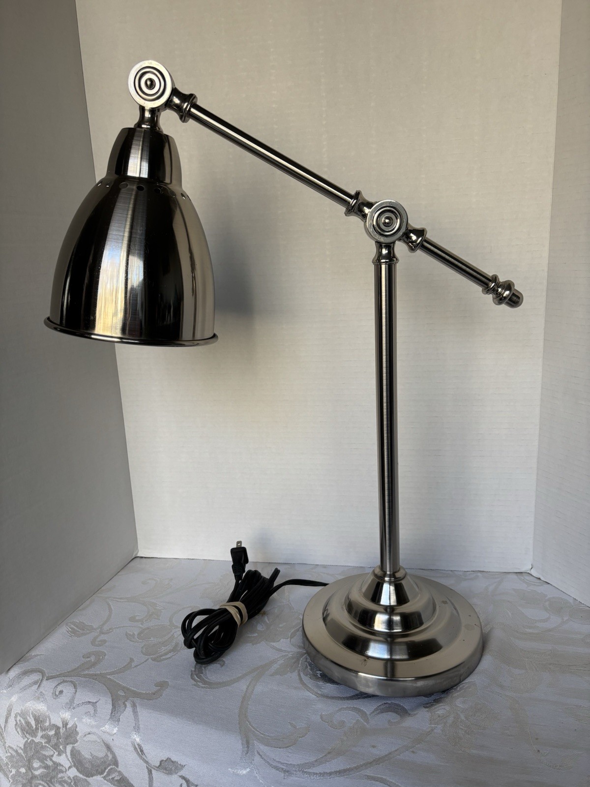 IKEA Barometer Work Lamp Adjustable Arm Desk Light - Stainless Finish No. 2