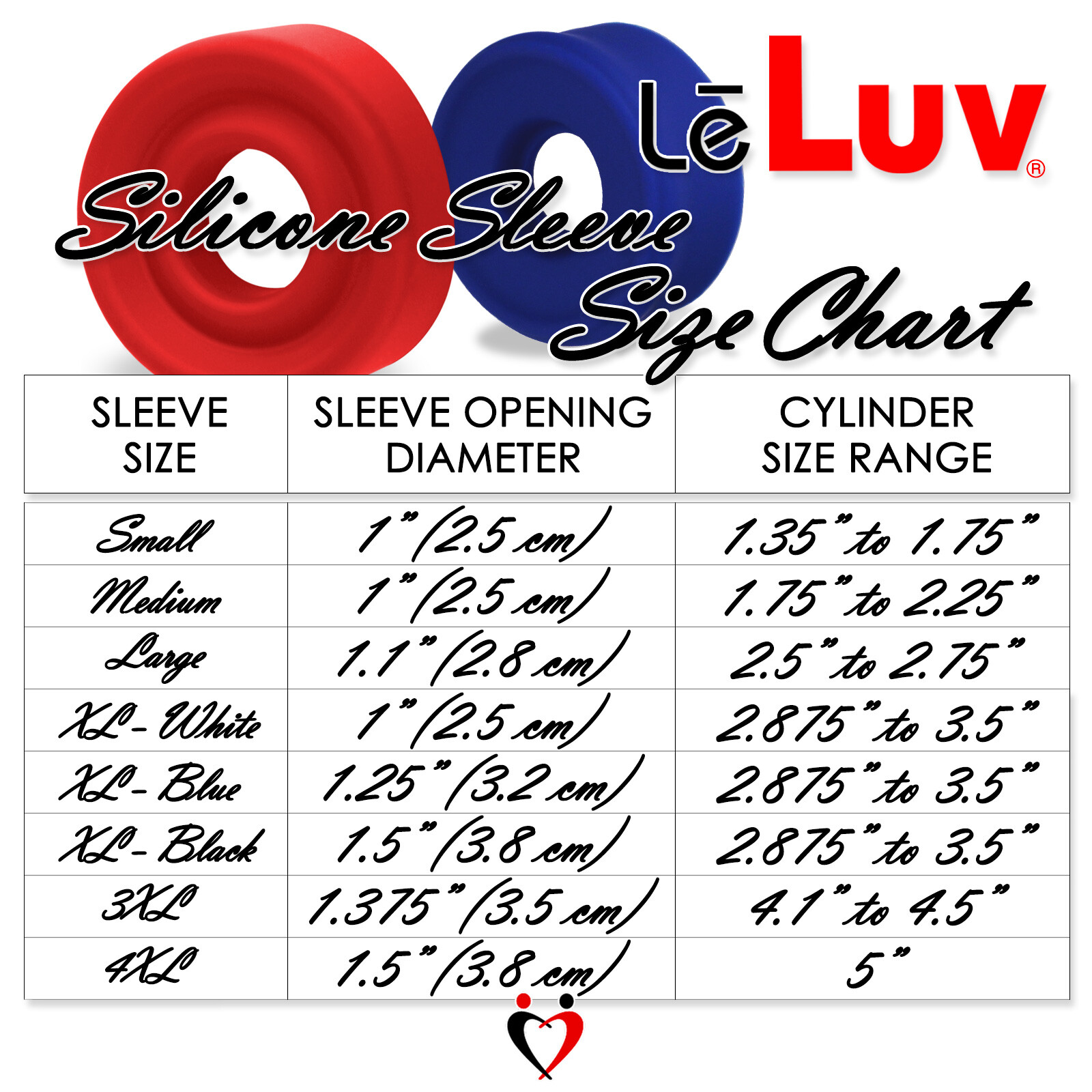 LeLuv Silicone Vacuum Seals for 1.35"-5.0" Penis Pump Cylinders | Many Options