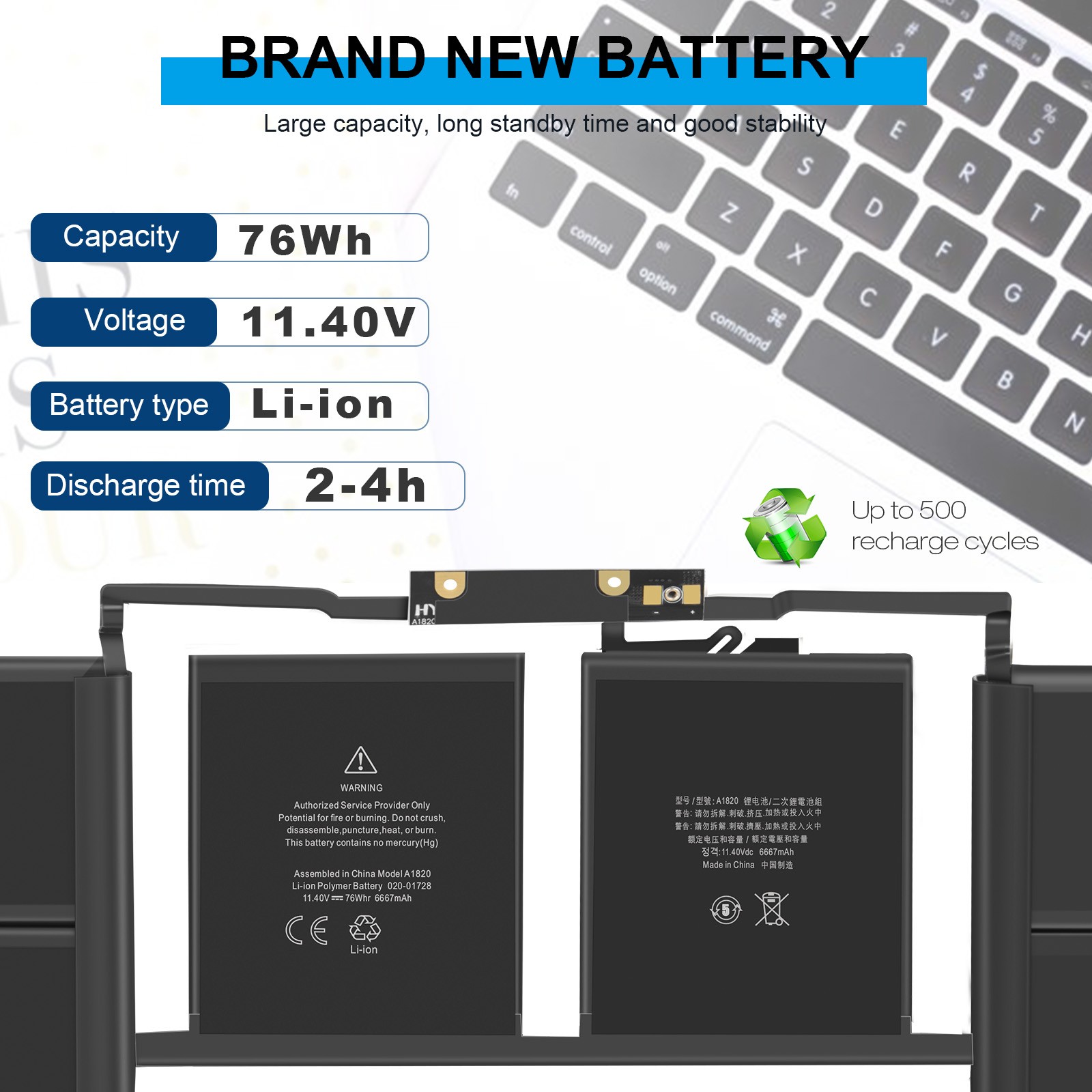 ✅LOT A1707 A1820 Battery for Apple Macbook Pro 15" Late 2016 Mid 2017 EMC 3162