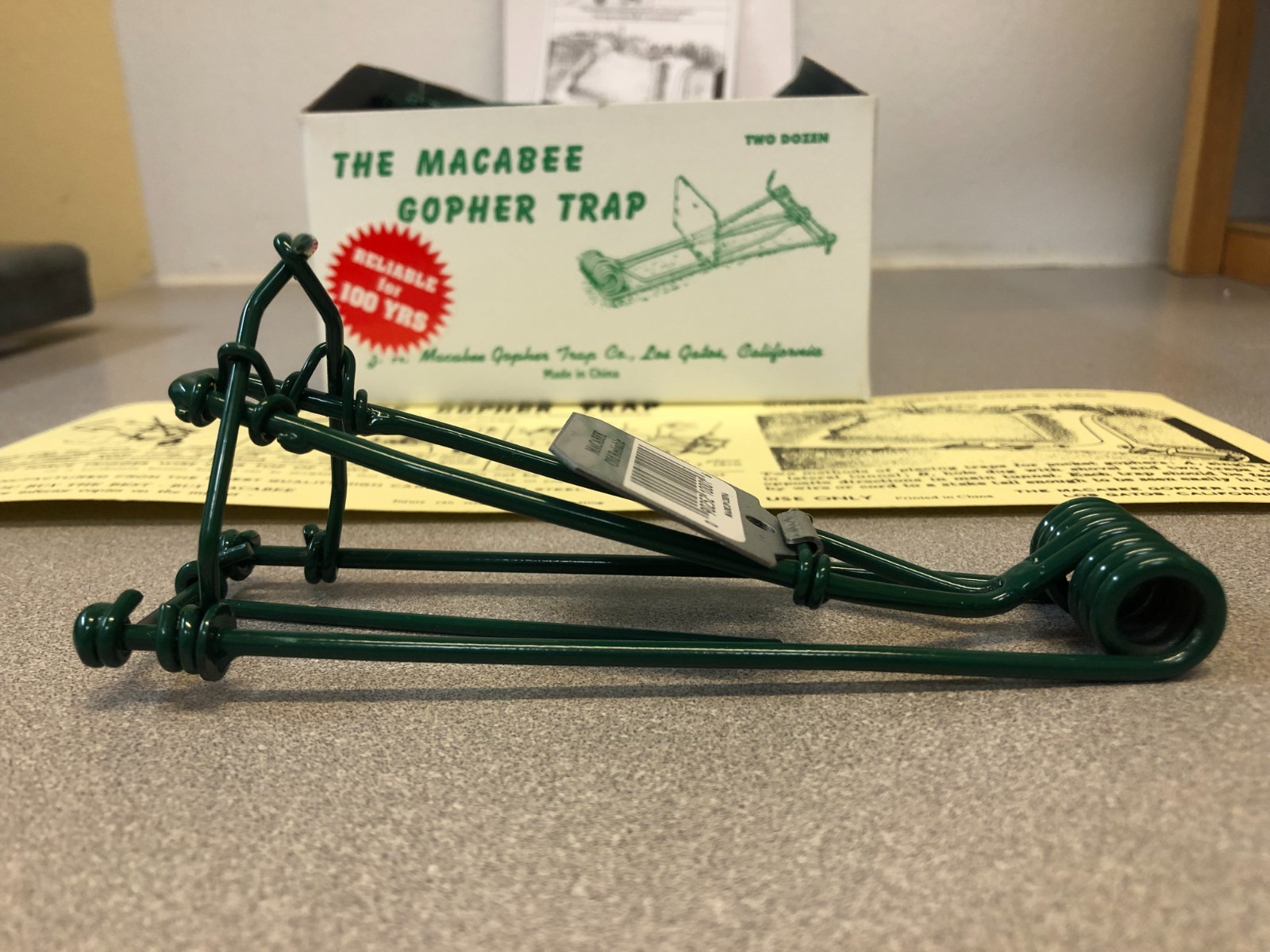Macabee MGT Small Snap Trap For Gophers Box of 24