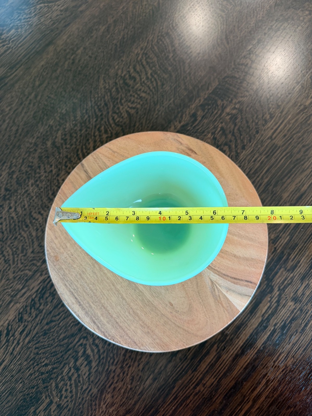 FIRE KING Jadeite Swedish Modern Tear Drop 6.5" Mixing Bowl