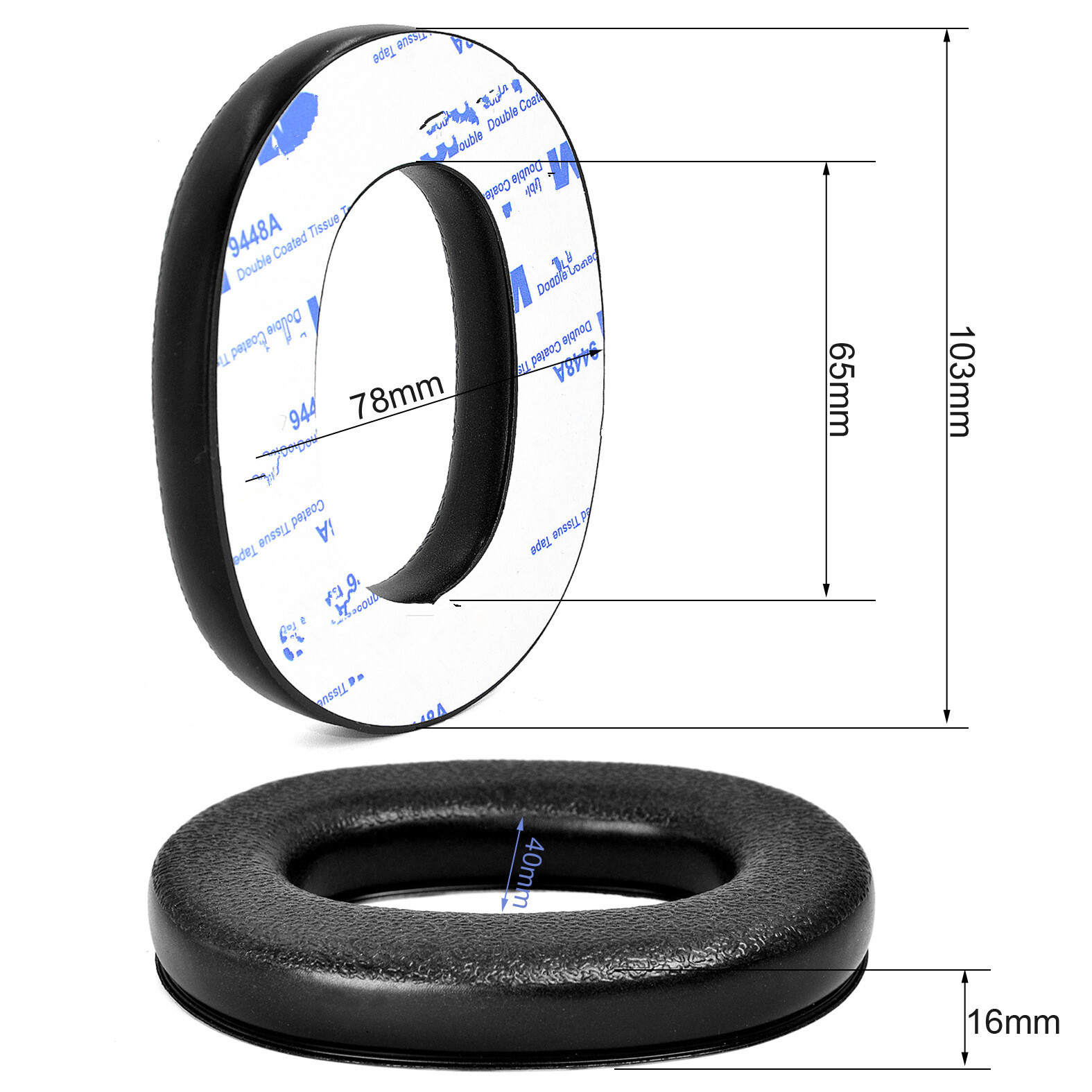 Ear Pads Replacement Cushions Earmuff For 3M WorkTunes Connect Hearing Protector