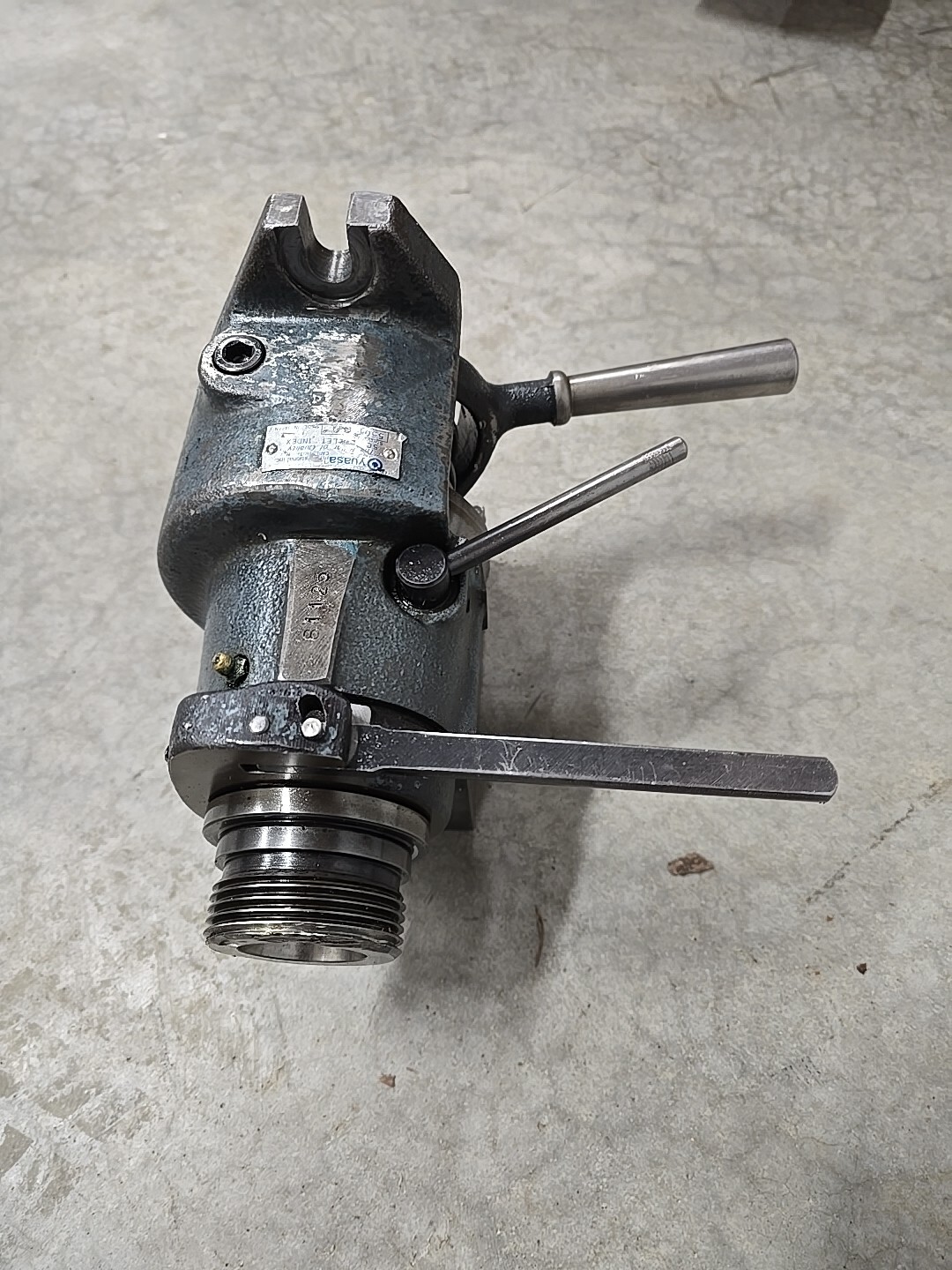 Yuasa 550-004 H/V 5c collet indexer Thread Wear