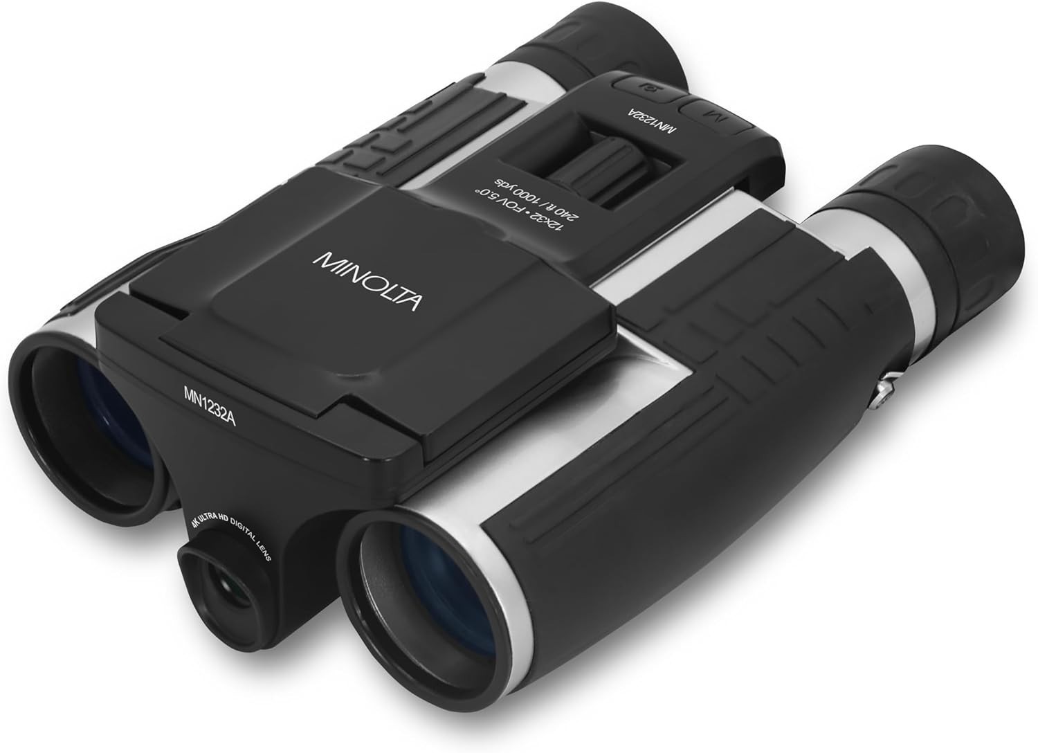 MINOLTA® MN1232A 12x32 Digital Binoculars w/4K UHD Camera