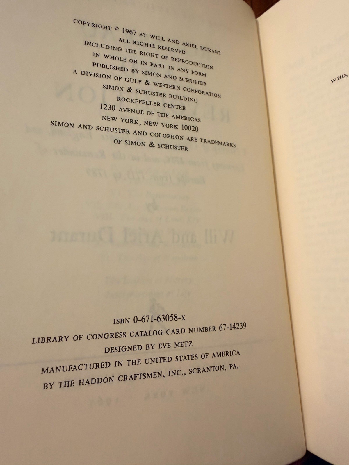 The Story of Civilization - 11 Volumes Complete Set HC/DJ Will & Ariel Durant