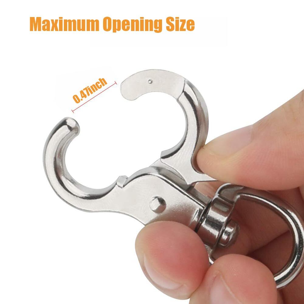 10PCS Trigger Snap Hooks 2.32'' x 0.82'' Heavy Duty Swivel Snap Hooks Metal C...