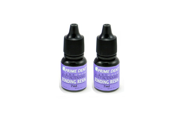 SET OF 2 - PRIME-DENT Dental Light Cure Dentin Enamel Bonding Resin 7 mL Bottle