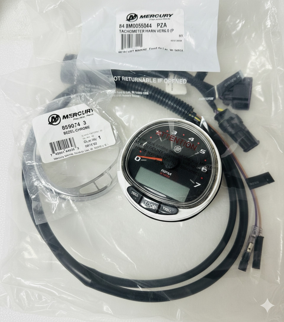 Mercury SC1000 Tachometer Tach Gauge  8M6005763 OEM NEW RPM