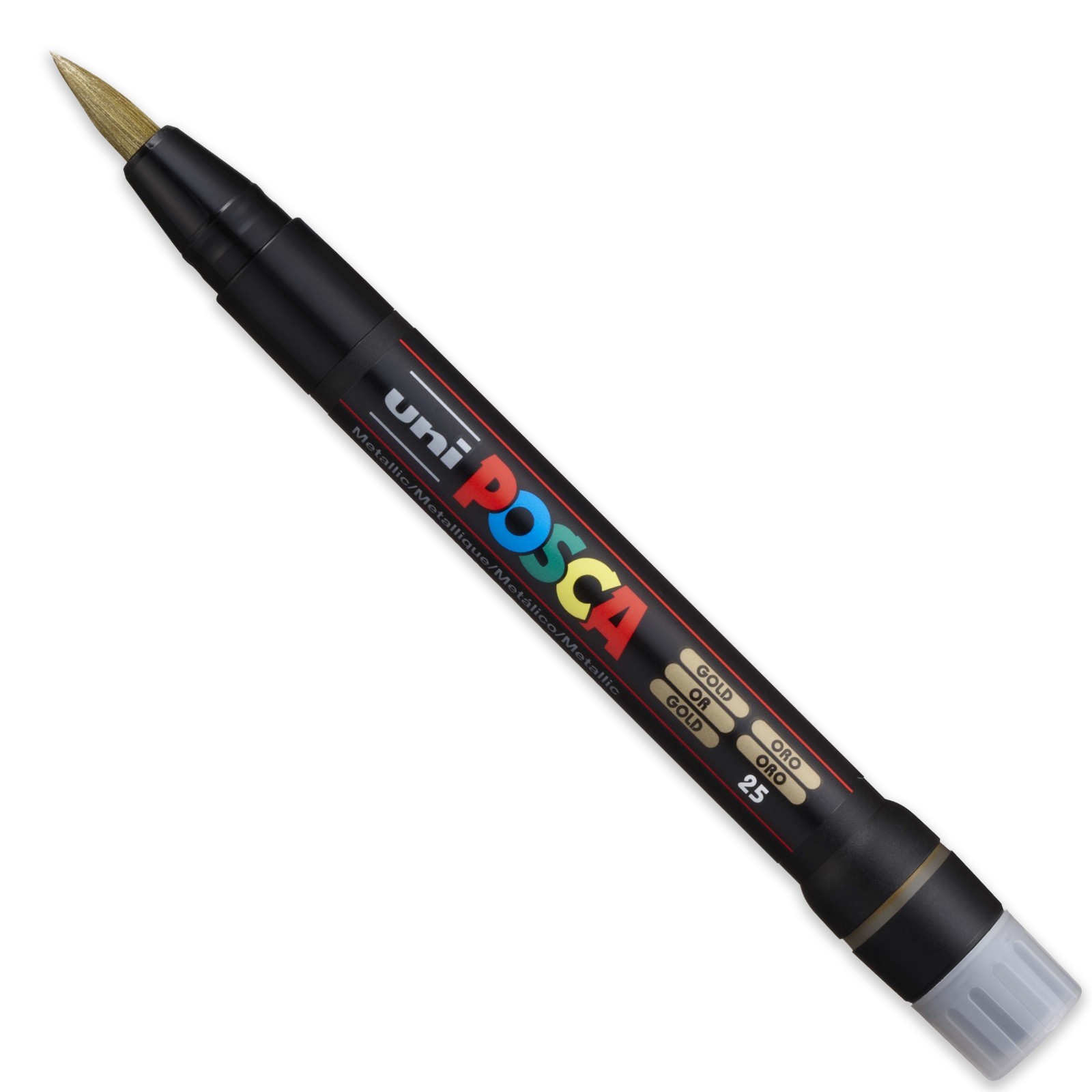 Uni Posca PCF-350 Brush Tipped Paint Marker Pens - PACK of 10 = ALL 10 COLOURS