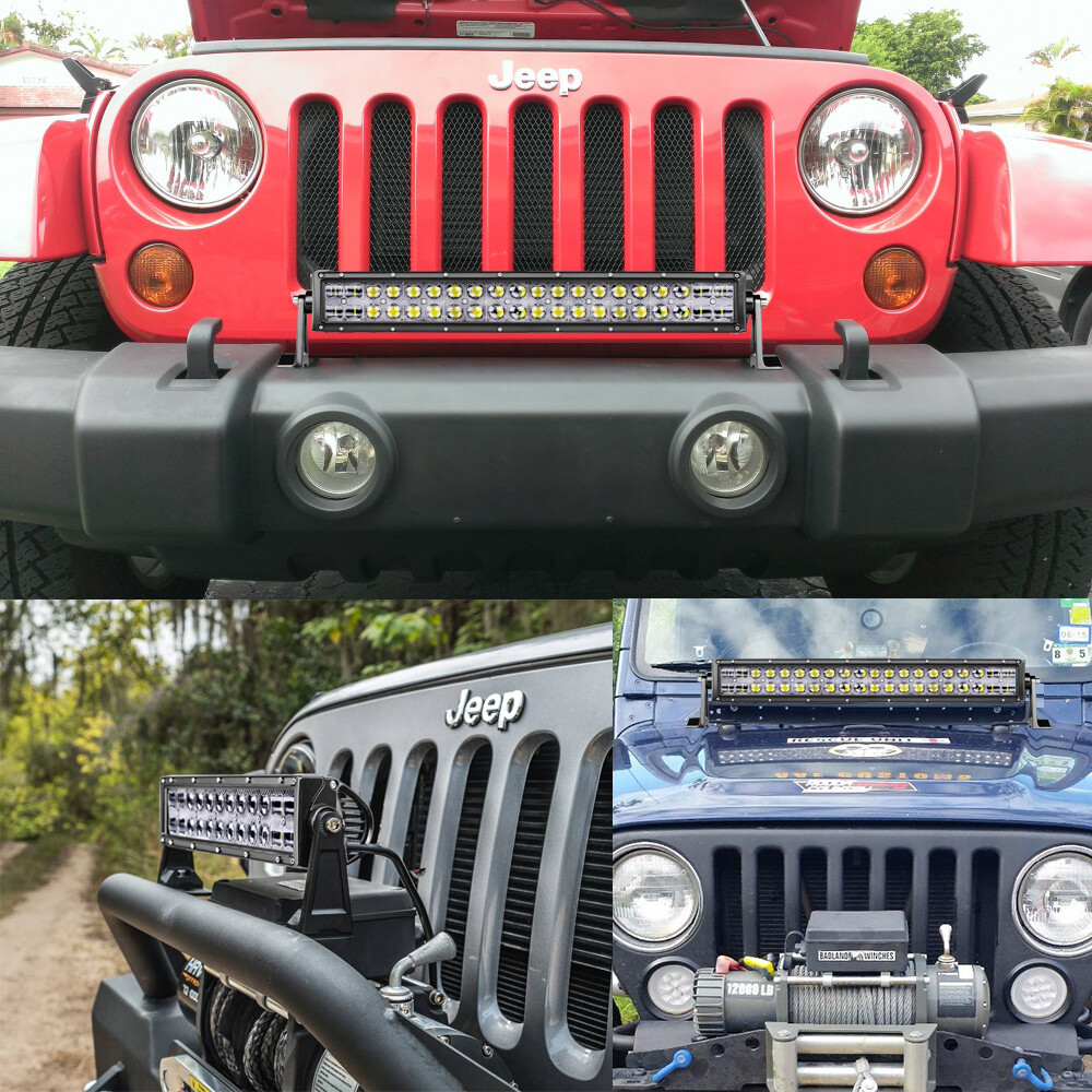 2x LED Light Bar Mounting Brackets 360° Side Rotating Al Alloy Holder Universal