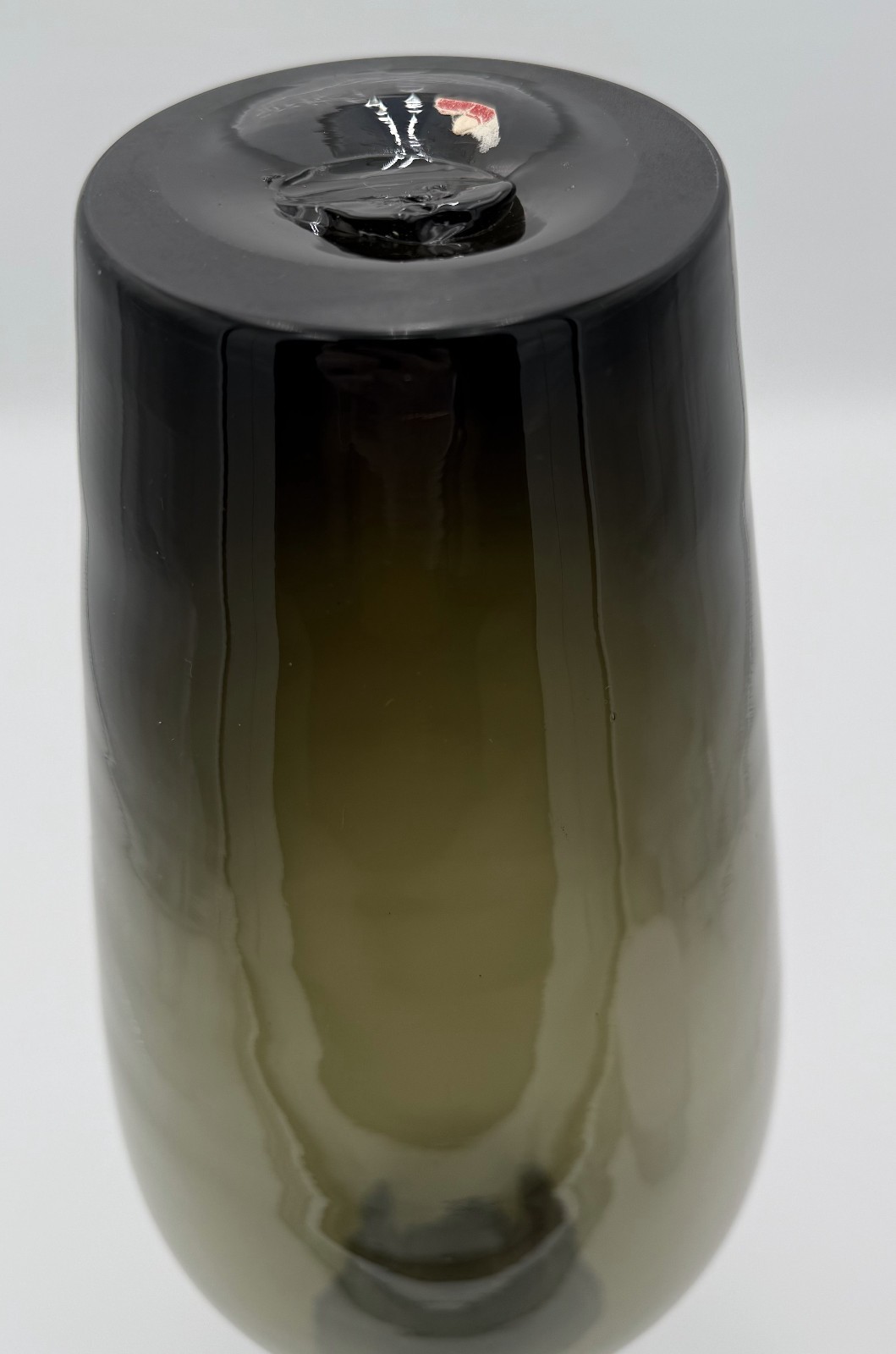 Charcoal Smoke 💨 Vintage Glass Vase 🏺 or Decanter No Stopper Gray Green 🖼️